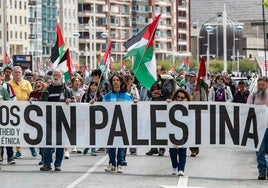 La manifestación en apoyo a Palestina, en imágenes