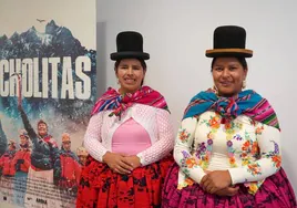 Dos de las 'cholitas' escaladoras de Bolivia estarán este miércoles en Santander