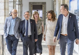 Javier López Marcano, Miguel Ángel Revilla, Rosa Díaz, Paula Fernández y Guillermo Blanco.