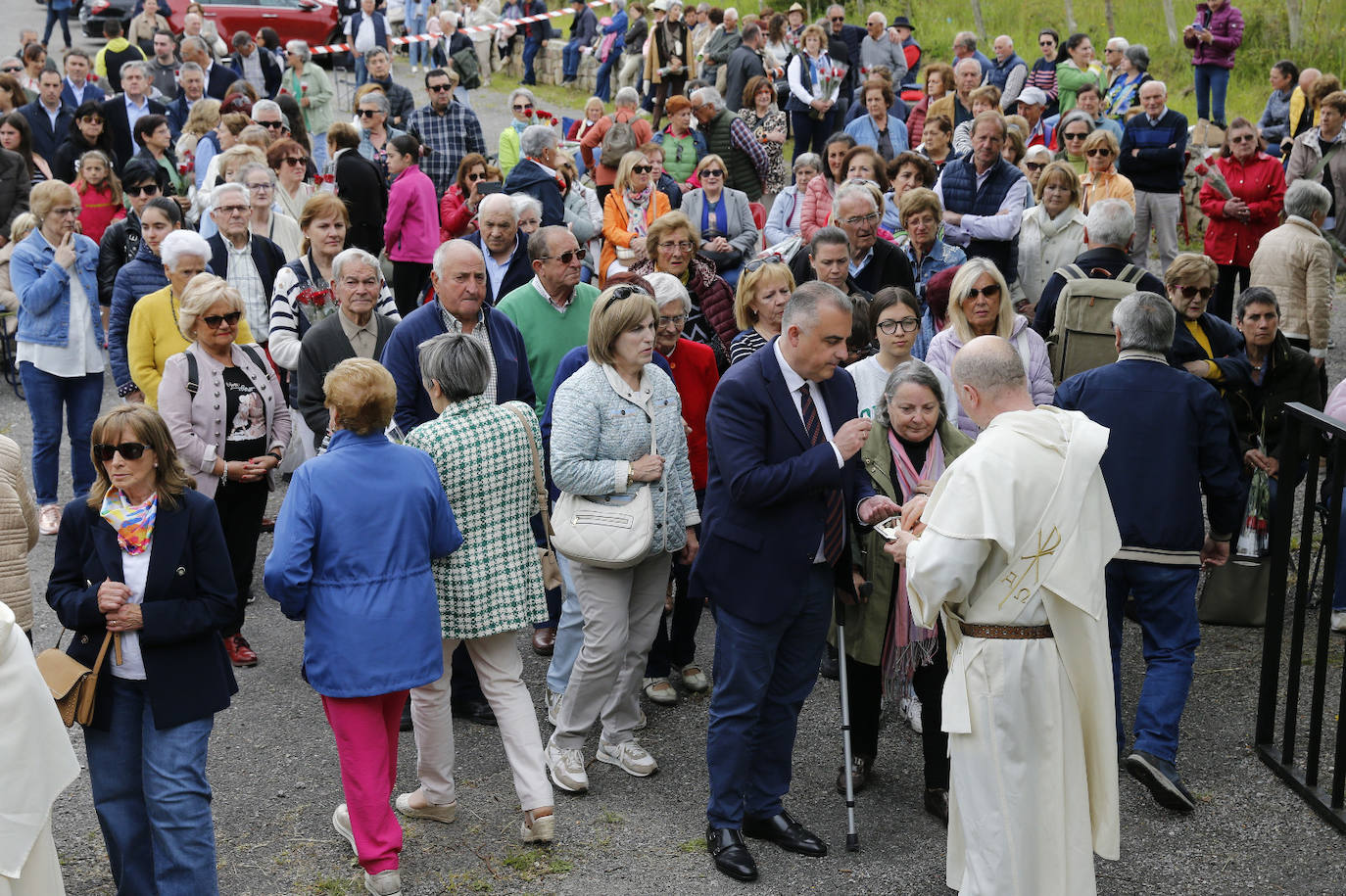 El consejero de Fomento,en la festividad de la patrona de la Merindad de Campoo.