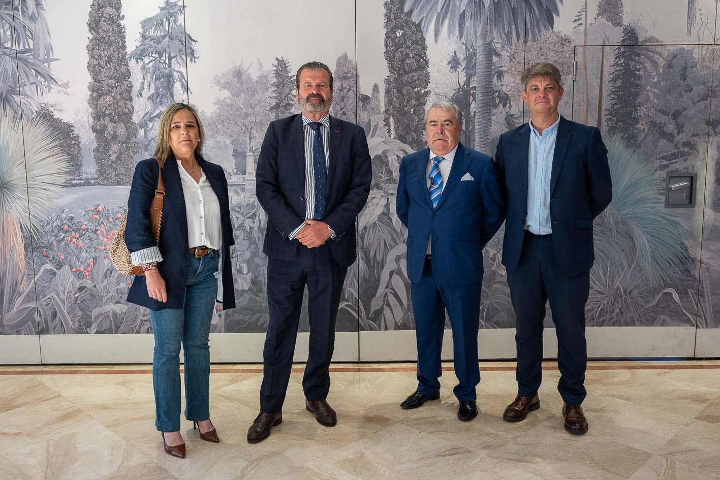 María Jesús Prado, Javier Gurruchaga, Víctor Bustillo y Gerardo Pellón.