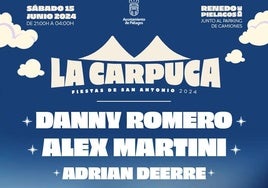 Cartel que anuncia el festival 'La Carpuca' que se celebrará los próximos días 15 y 16 de junio.