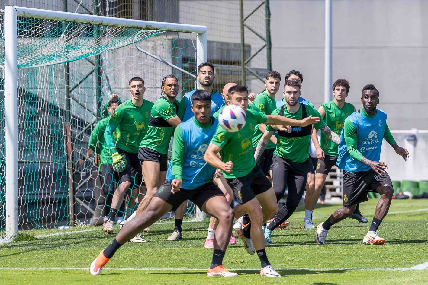 Un lance del entrenamiento.