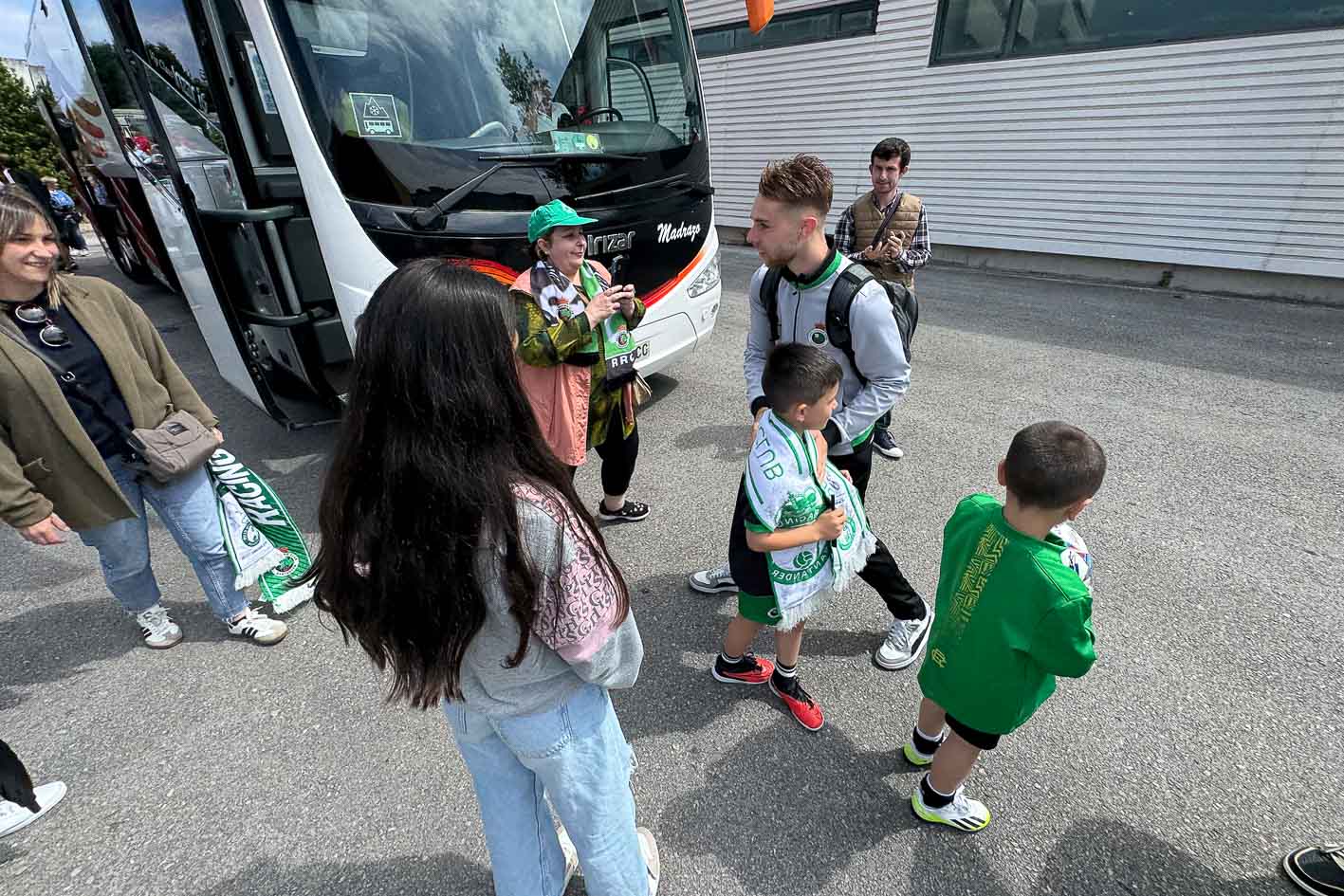 Peque, antes de partir hacia Castellón.