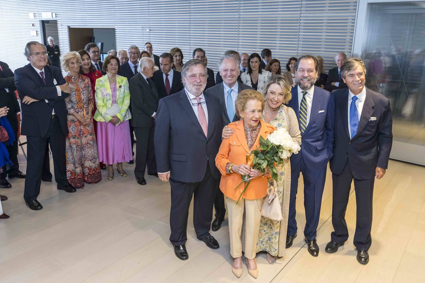 Gabriel, Álvaro, Elena, Ramón y Ángel Pérez-Maura García-Botín, acompaña a Elena García Botín