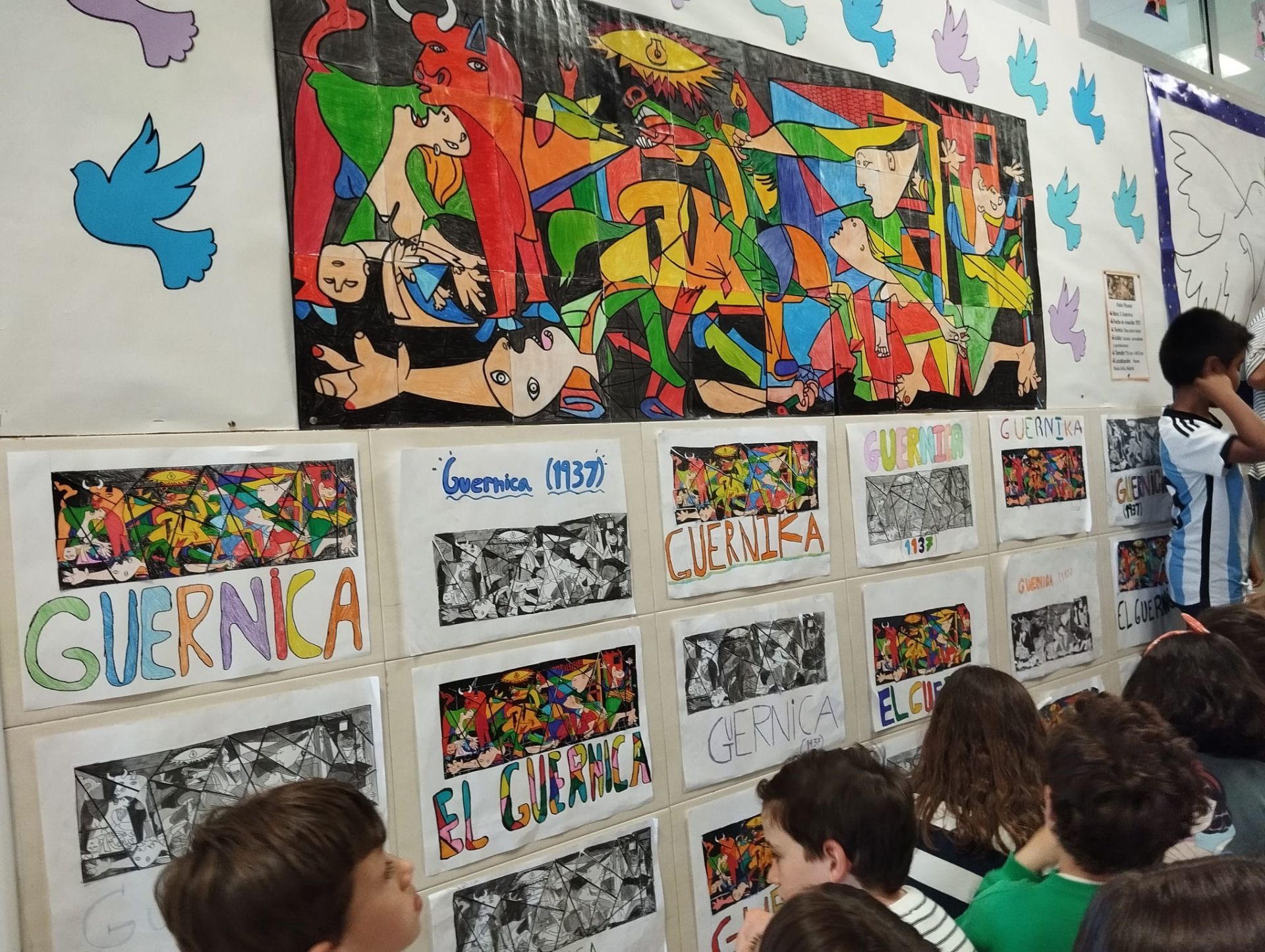 Los alumnos de sexto trabajaron con Picasso. 