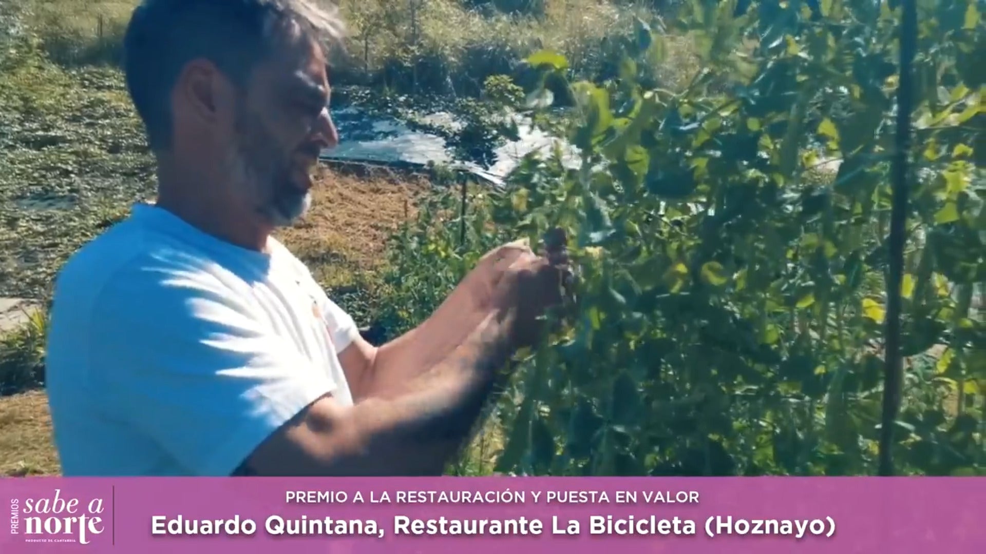 Eduardo Quintana, del restaurante La Bicicleta, Premio a la restauración y a la puesta en valor