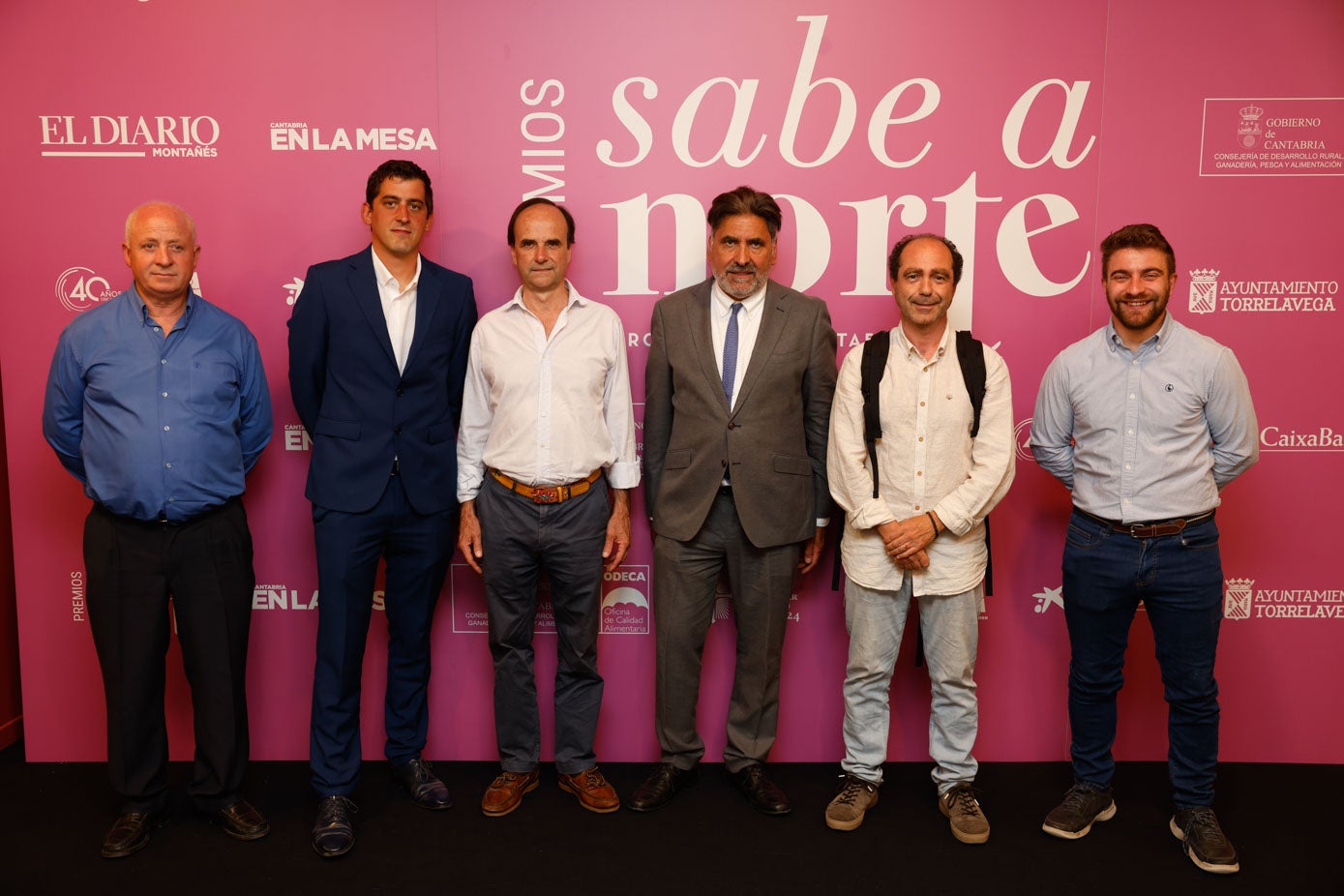 Rufino Alonso, Víctor García, José María Alonso, Ángel Moreno, Gabriel Moreno y César Campo.