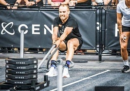 Pelayo Menéndez, durante la competición.