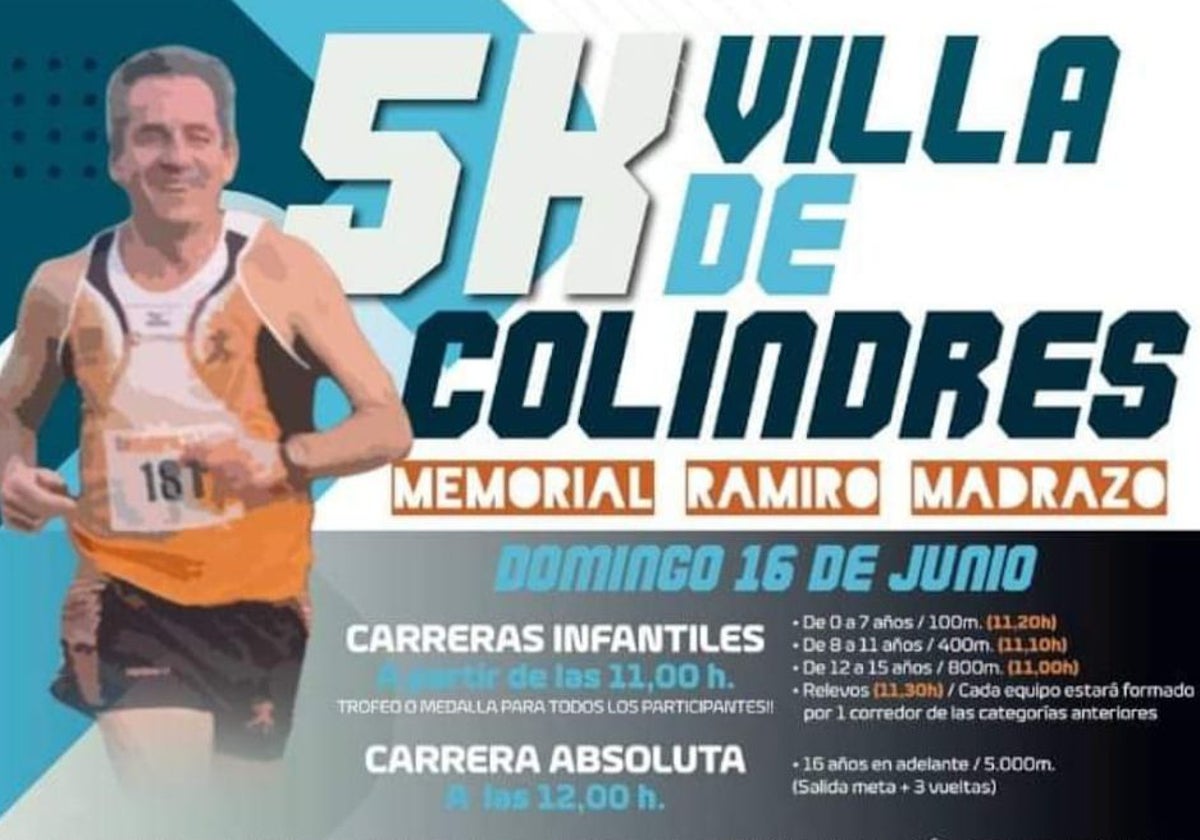 Cartel del evento deportivo.