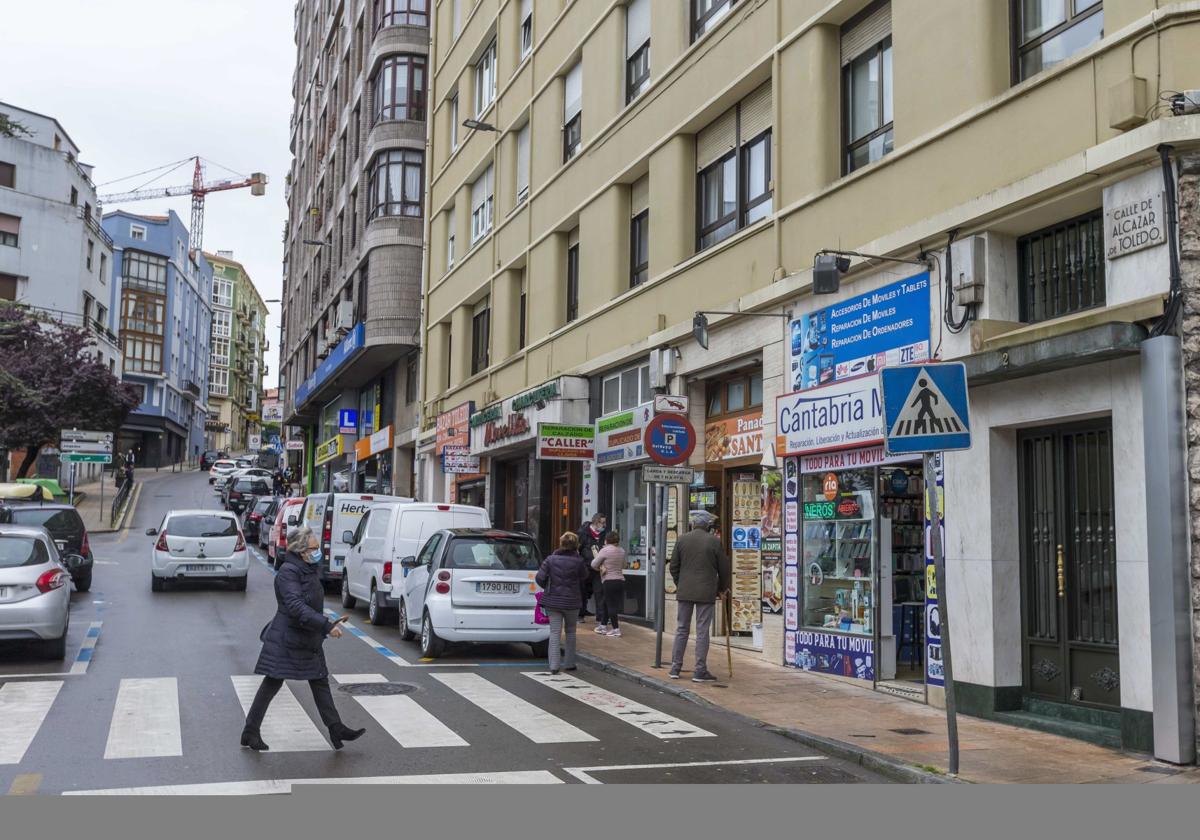 ObrasLa calle Alcázar de Toledo, en Santander, se someterá a una reforma integral.