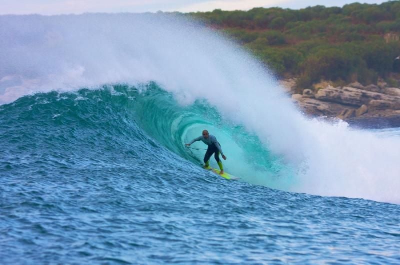 El surfista Pablo Gutiérrez en 2017.