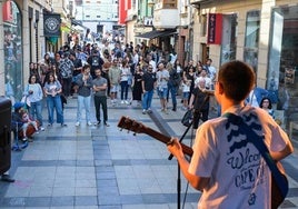 Concierto organizado el pasado fin de semana en la céntrica calle San José de Torrelavega.