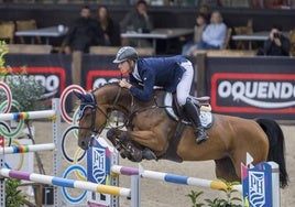 Álvaro González de Zárate se llevó el Trofeo Camino Lebaniego, una prueba incluida en el ranking de la Federación Ecuestre Internacional.