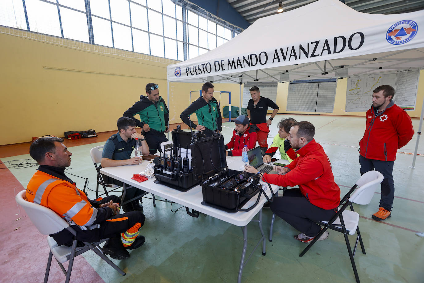 Cruz Roja, 112 y Guardia Civil forman parte del Puesto de Mando