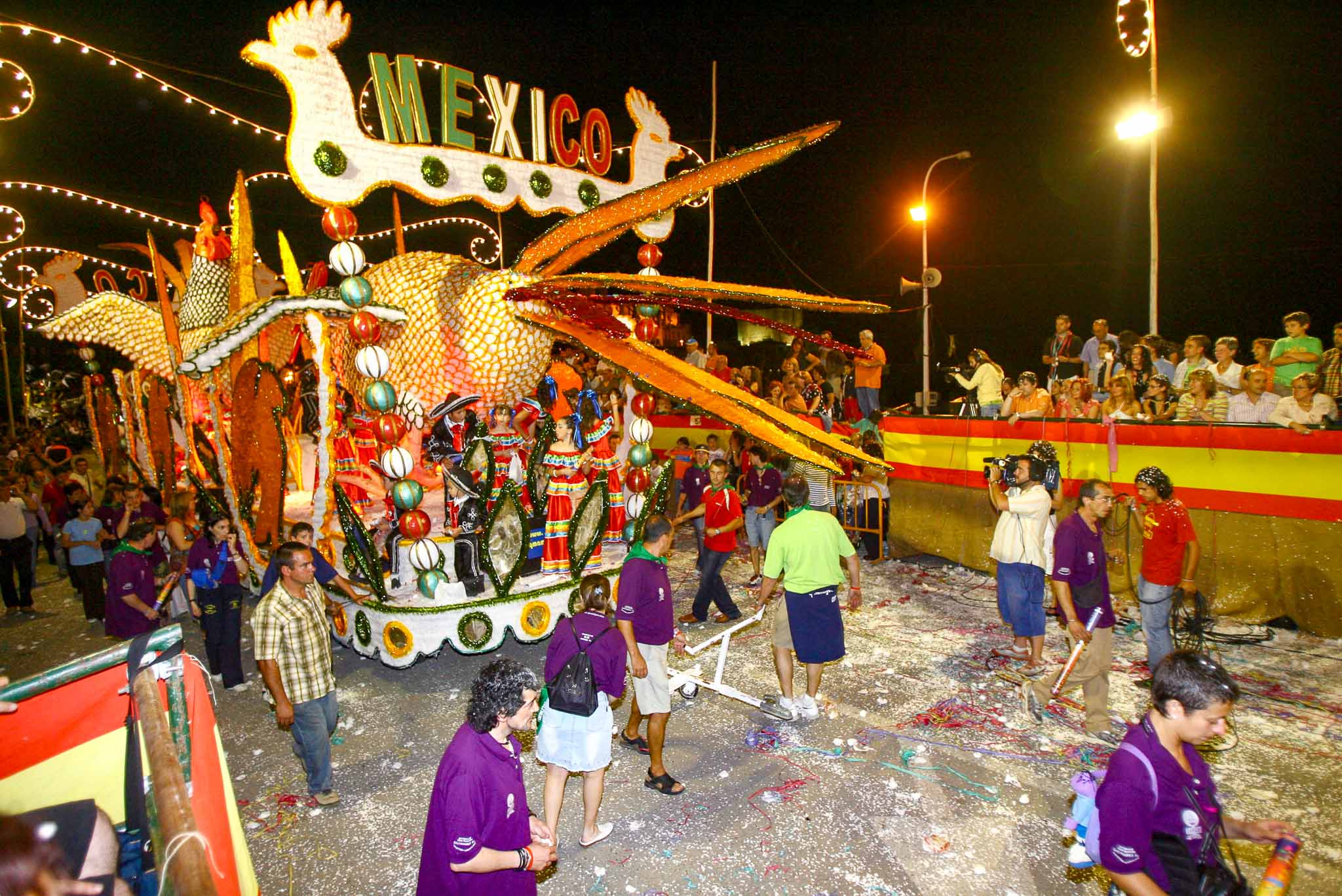 Las carrozas han sido ganando con el tiempo en calidad y espectacularidad