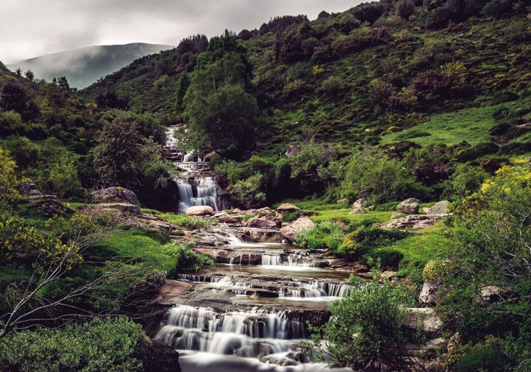 Una de las cascadas de la ruta