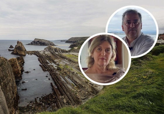 Helga Chulepin y João Carlos Nunes, en la zona de la Torre de San Telmo de Santillana del Mar. Costa Quebrada se extiende sobre un total de ocho municipios: Santander, Santa Cruz de Bezana, Piélagos, Miengo, Suances, Polanco Camargo y la citada Santillana.