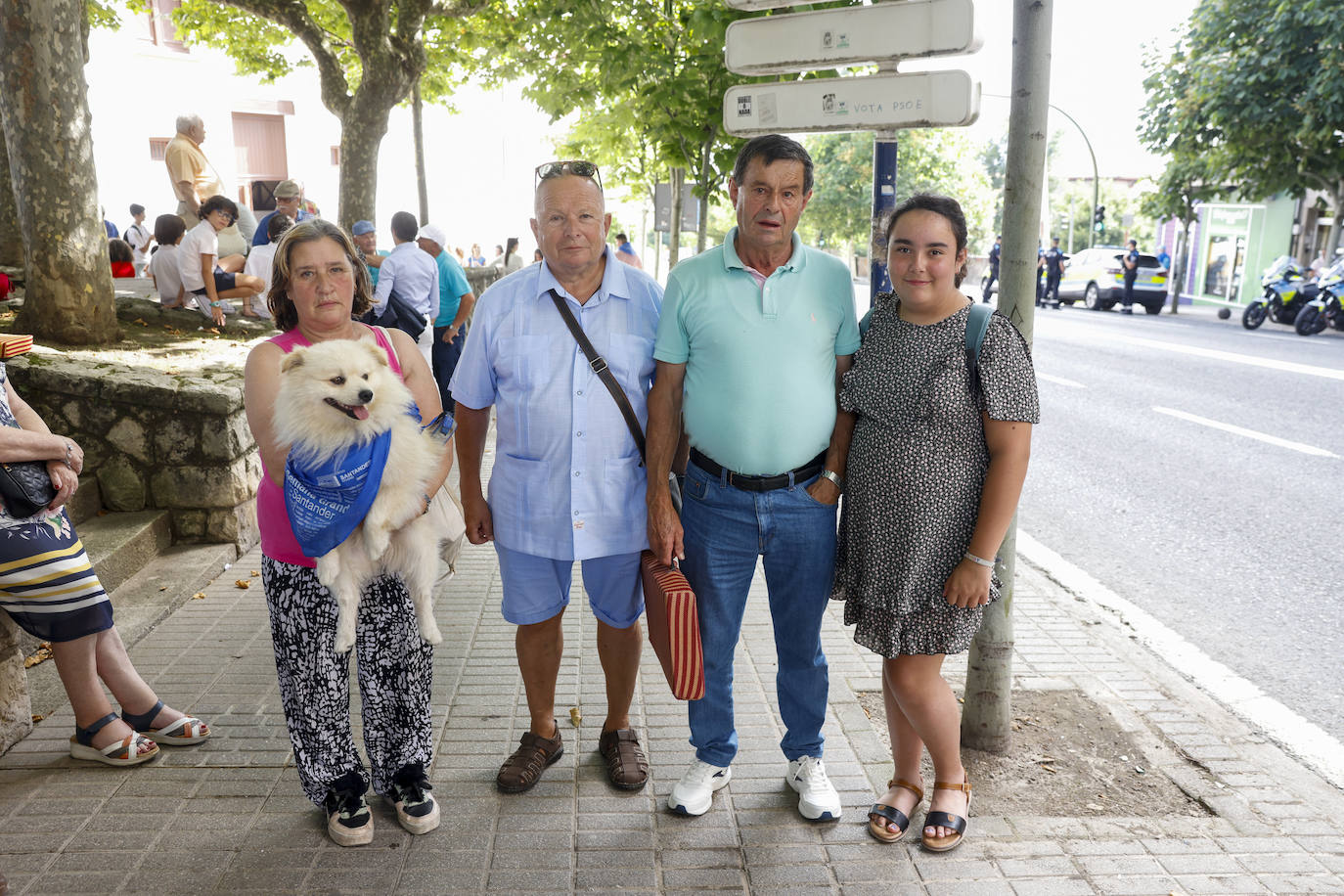 María Ángeles González, Marcelo Agüero, José Antonio González y Daniela González.