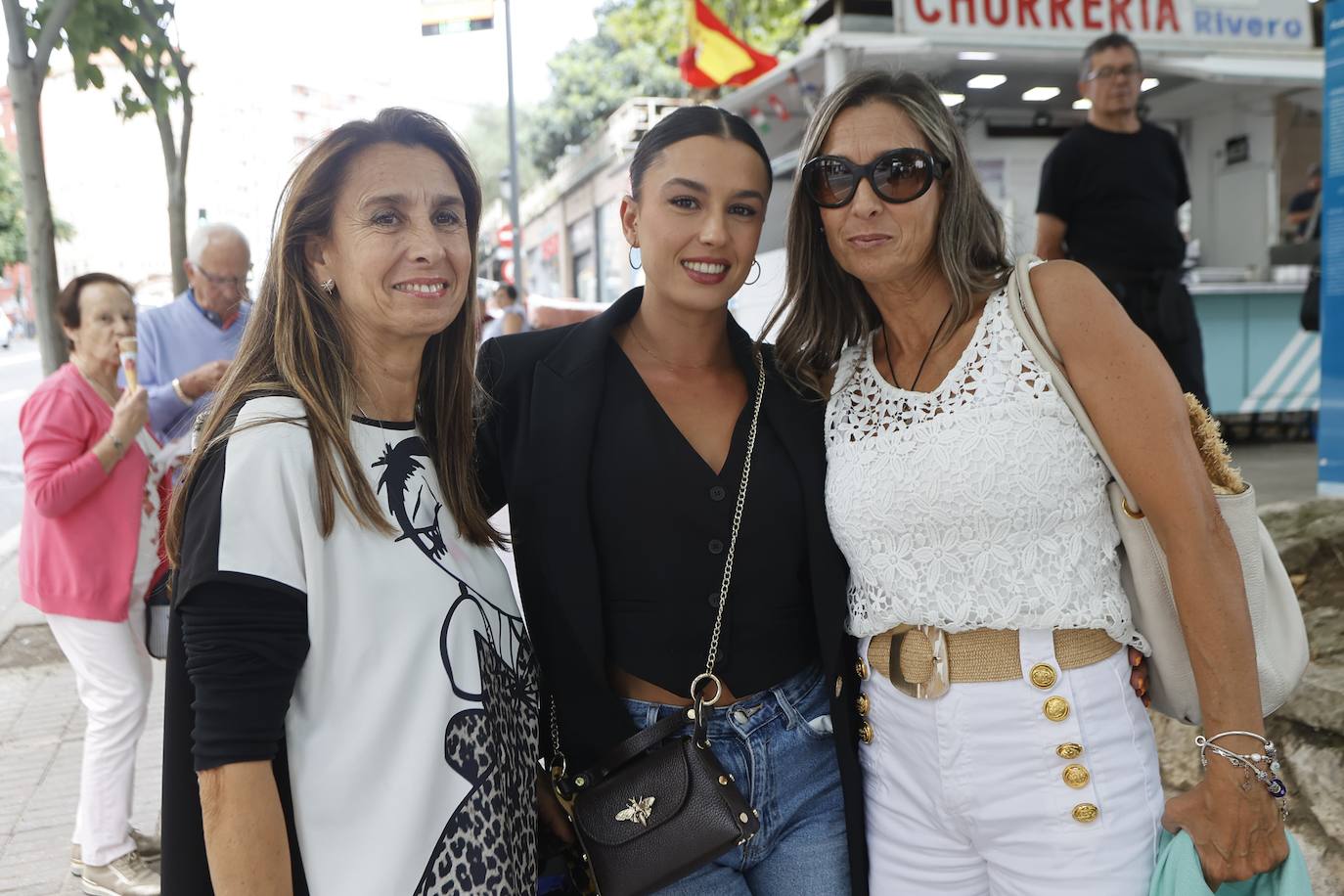 Yolanda Vega, Lucía González y Otilia Vega.