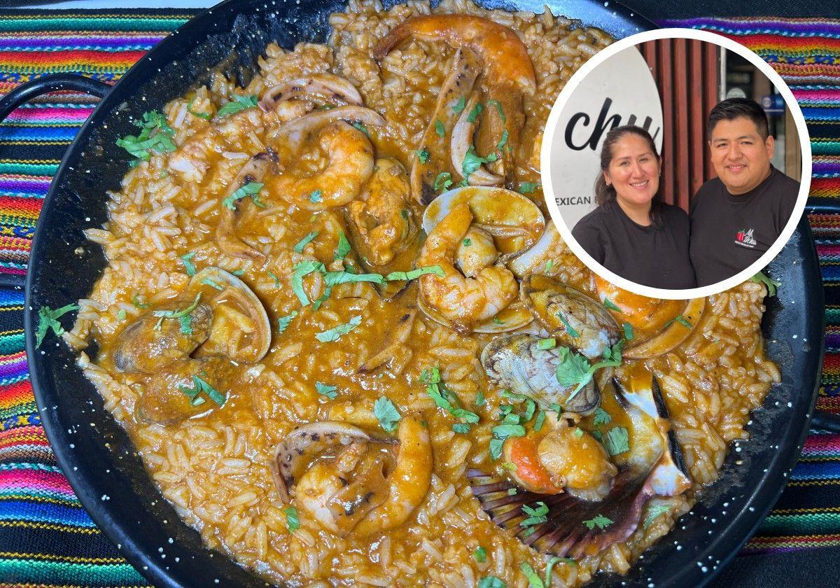 Arroz con mariscos al estilo peruano | En el círculo, Ángela y Miguel, propietarios