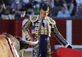 José María Manzanares, durante una corrida que toreó en Santoña en 2012.