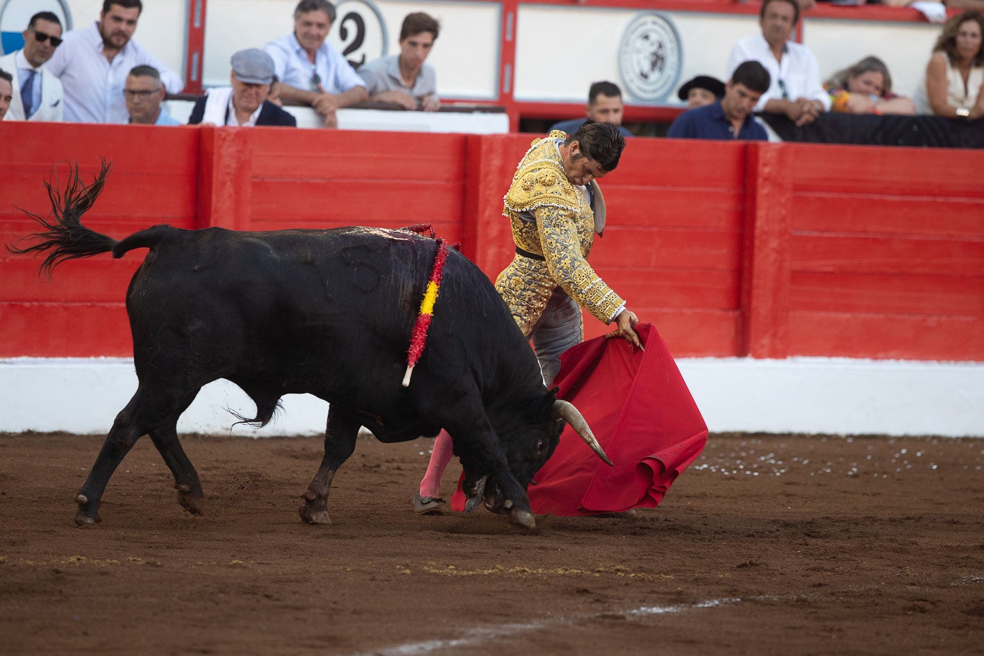 Muletazo por bajo de Morante