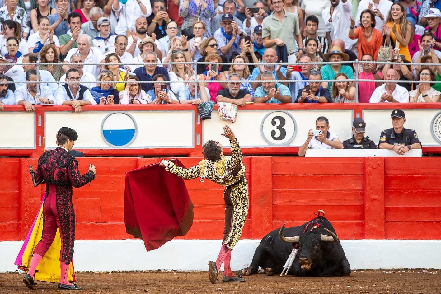 Roca Rey tras acabar con su segundo toro