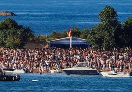 La playa, a la altura del chiringuito El Capricho, este pasado sábado.