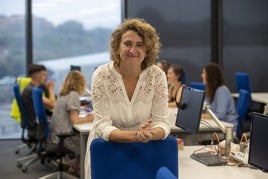 Ileana Soler en su oficina del edificio Cisga, en el Parque Científico y Tecnológico de Cantabria.