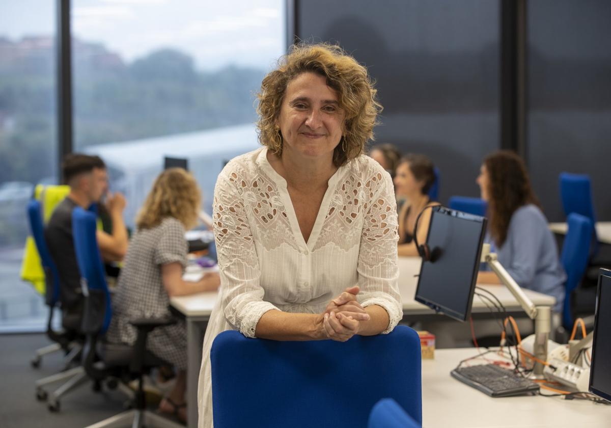 Ileana Soler en su oficina del edificio Cisga, en el Parque Científico y Tecnológico de Cantabria.