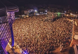 La campa de la Magdalena en la primera noche del Santander Music