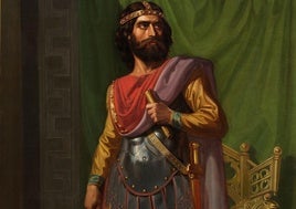 Sisebuto pintado por Mariano de la Roca y Delgado. Obra del Museo del Prado.