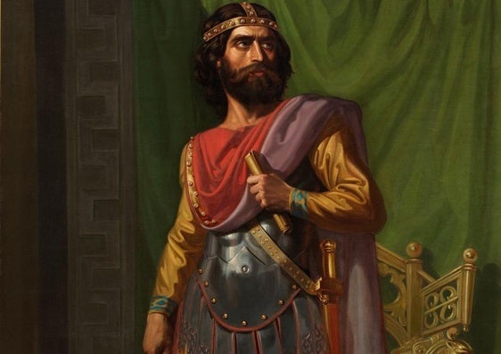 Sisebuto pintado por Mariano de la Roca y Delgado. Obra del Museo del Prado.
