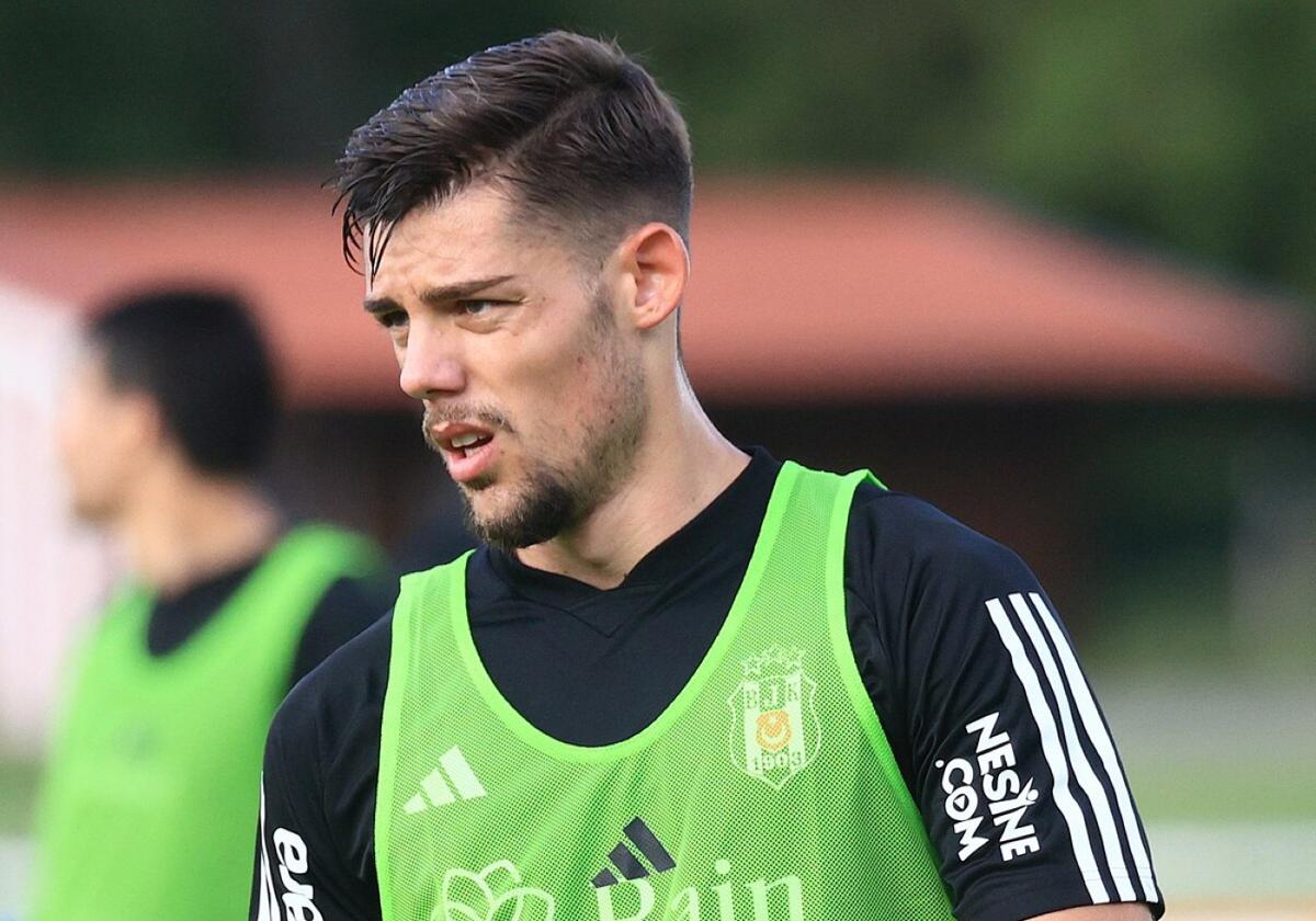 El andaluz Javi Montero, durante un entrenamiento en Turquía con el Besiktas.