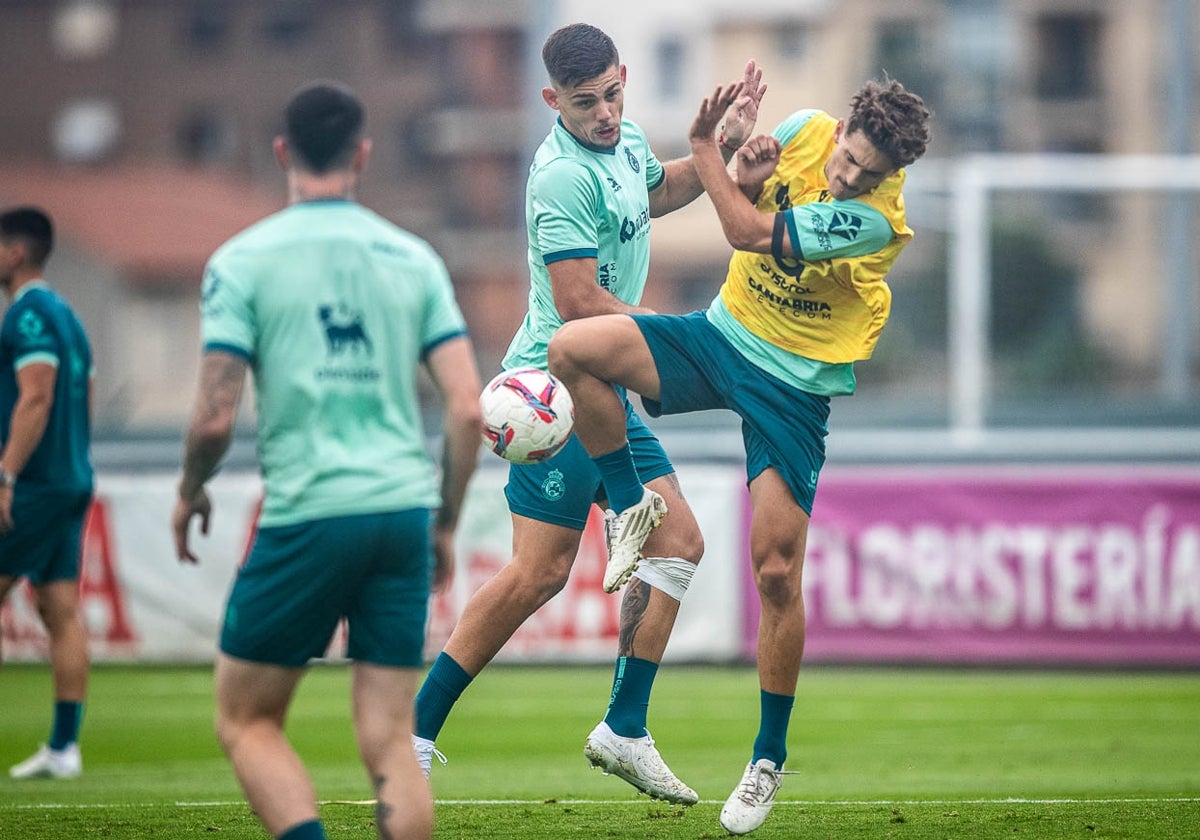 El primer entrenamiento de Javi Montero con el Racing