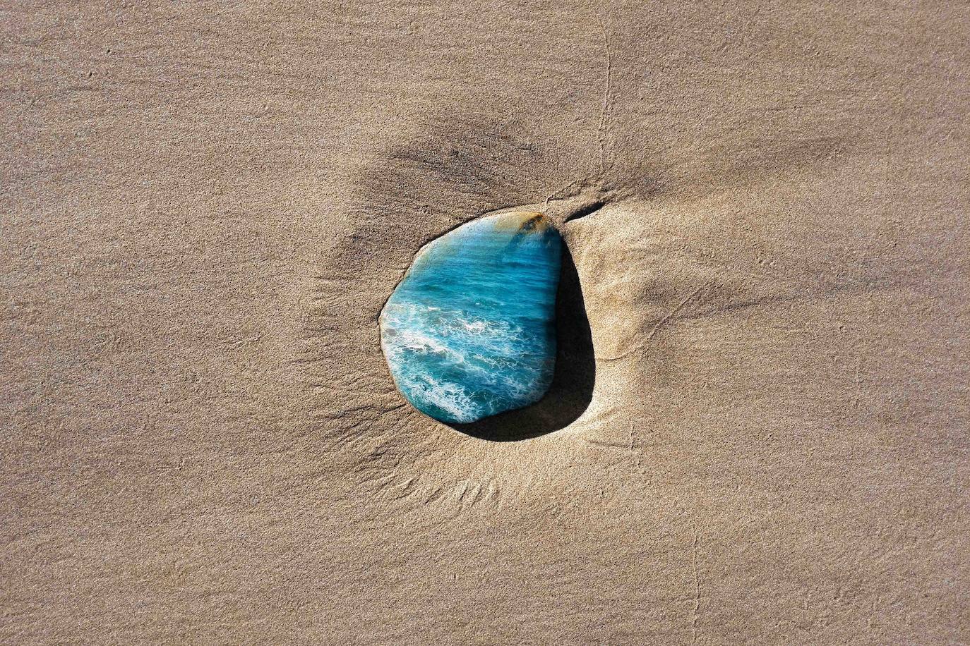 Julia García López, 'Piedra de mar, Trampantojo', San Vicente de la Barquera. 