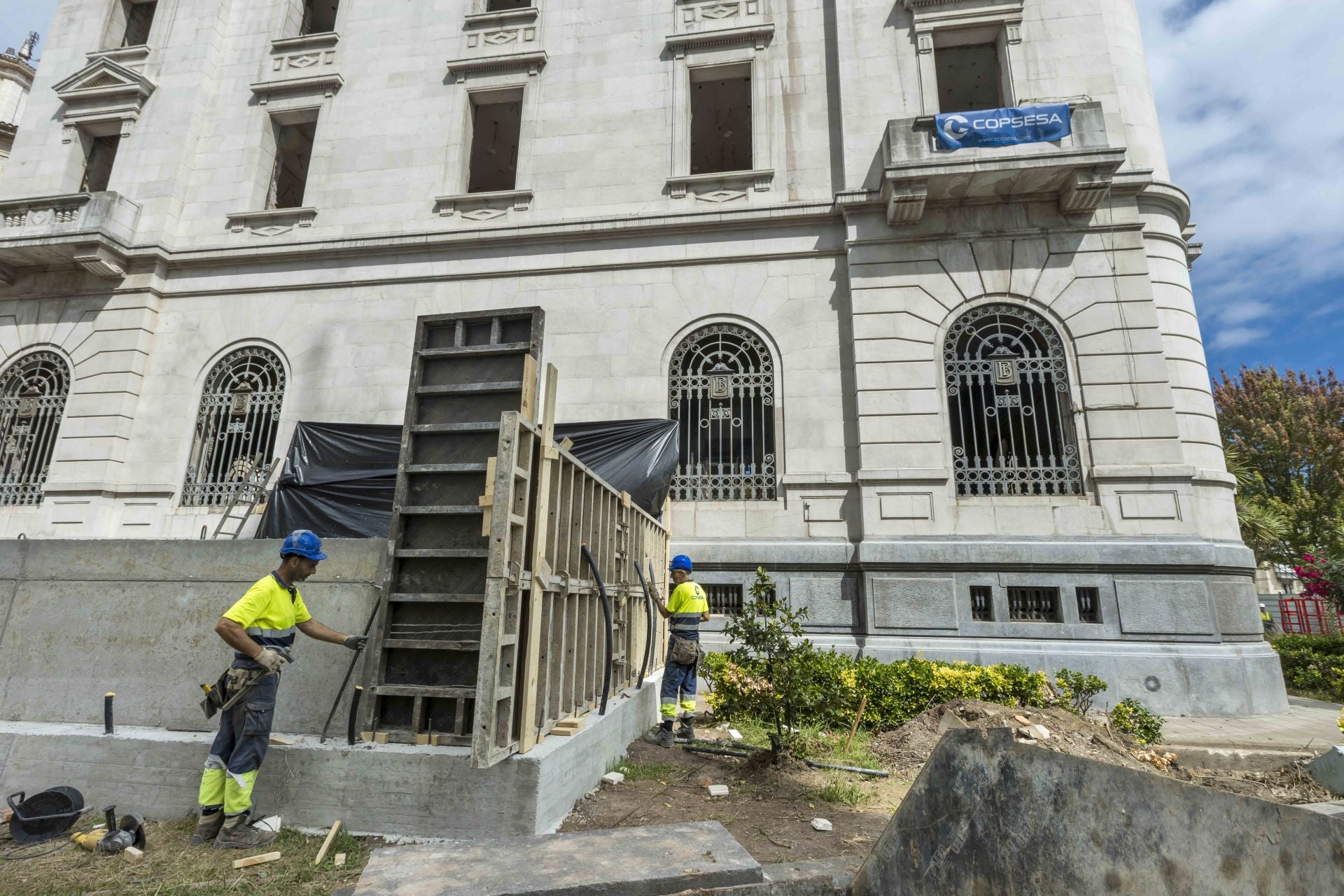 Esta próxima semana se inicia el proceso de estabilización de las fachadas.