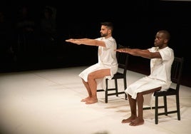 Fernando López y Germain Boungou en 'Flamenco negro'.