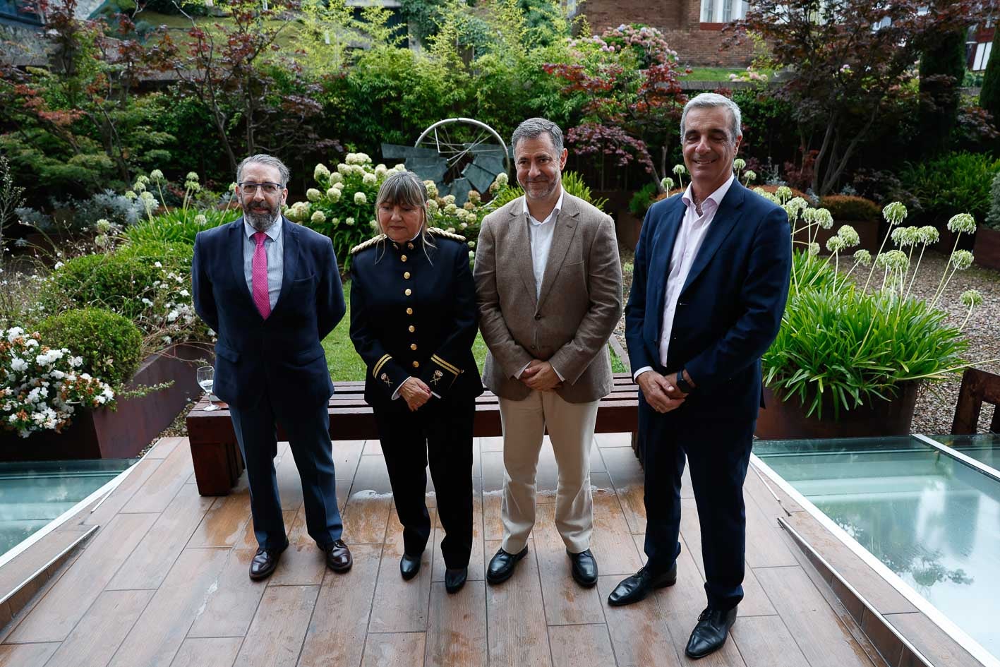 Javier Noriega, Carmen Martínez, Luis Martínez y Gustavo Cubero.