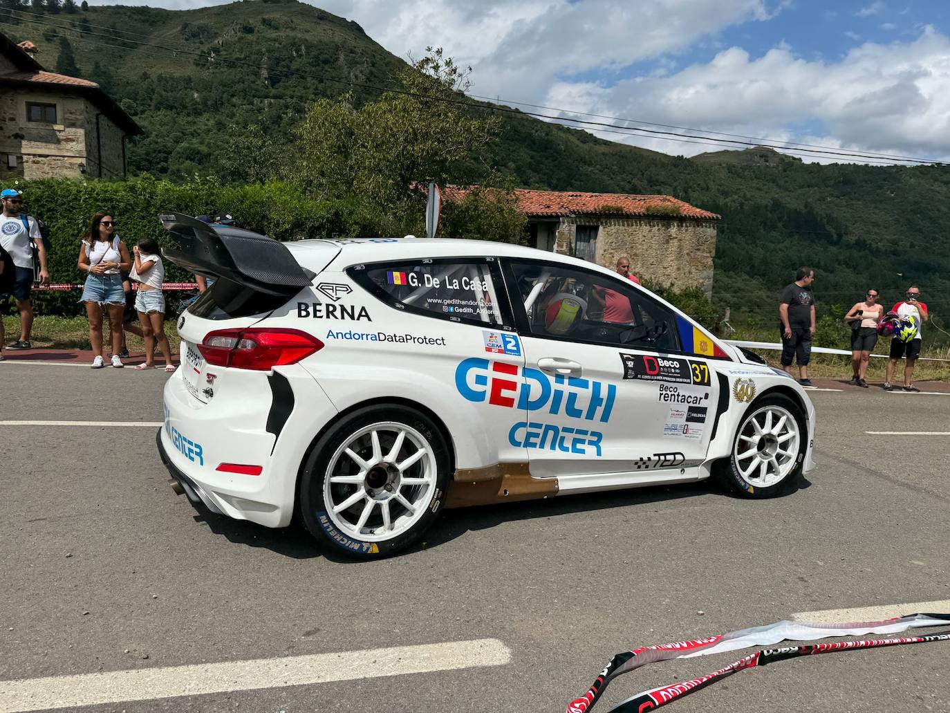 El coche de Gerard de la Casa, antes del reconocimiento.