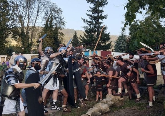 Cántabros y romanos se han visto las caras ya en Los Corrales de Buelna.