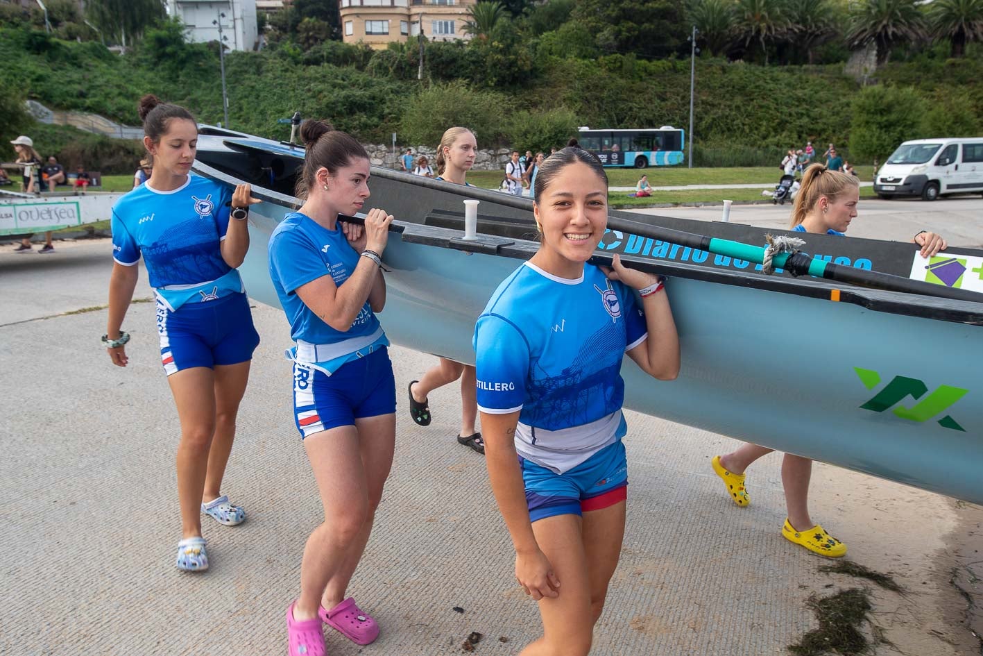 Durante la semana han entrenado en Santander, en los muelles de Gamazo.