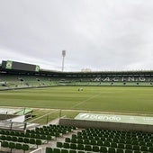 Césped nuevo en los Campos de Sport, aunque aún blando