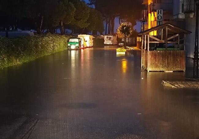 Inundaciones en San Vicente, esta pasada noche.