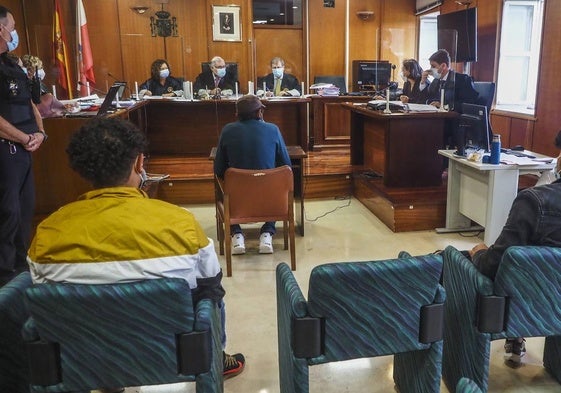 La celebración de un juicio en la Audiencia Provincial de Cantabria.