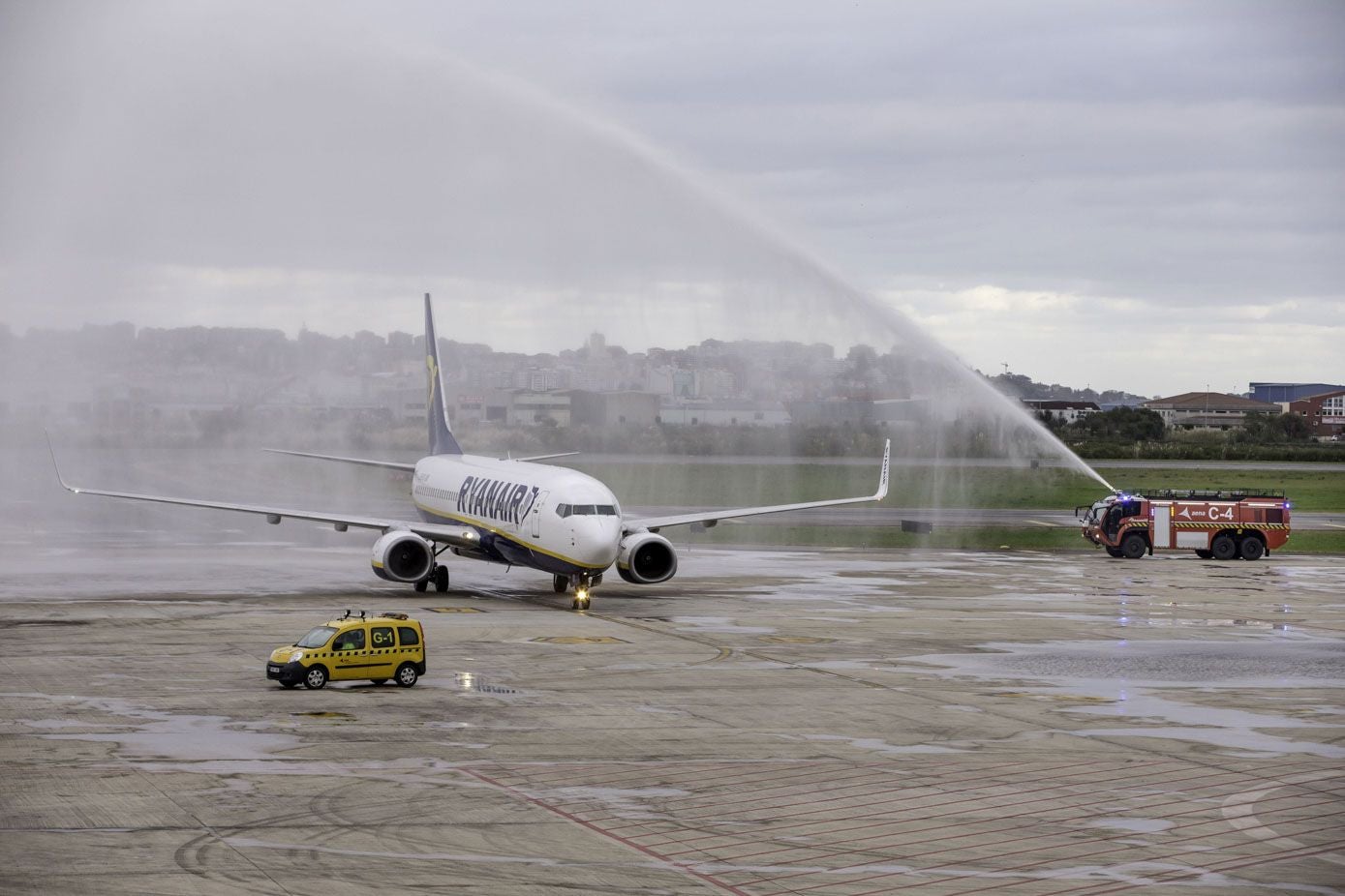 Vuelo inaugural de la ruta con Marrakech, el primero desde Cantabria a otro continente.