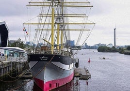 La 'Pilgrim' de Navigatio, durante su gira por el Reino Unido.