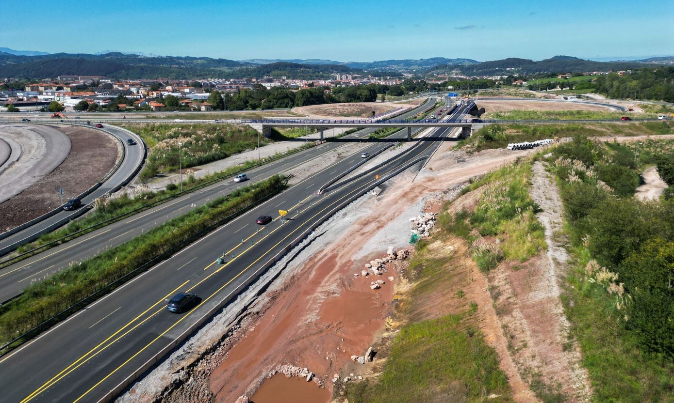 Estado actual del enlace de Sierrapando con la A-8, 