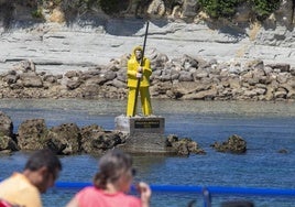 Figura del pescador, en La Maruca.